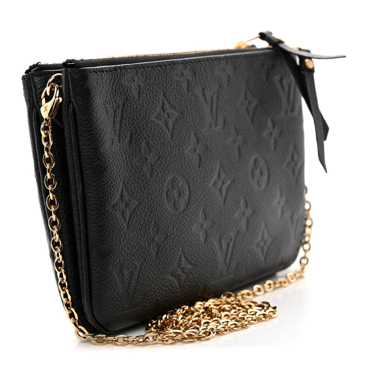 Empreinte Double Zip Pochette Black