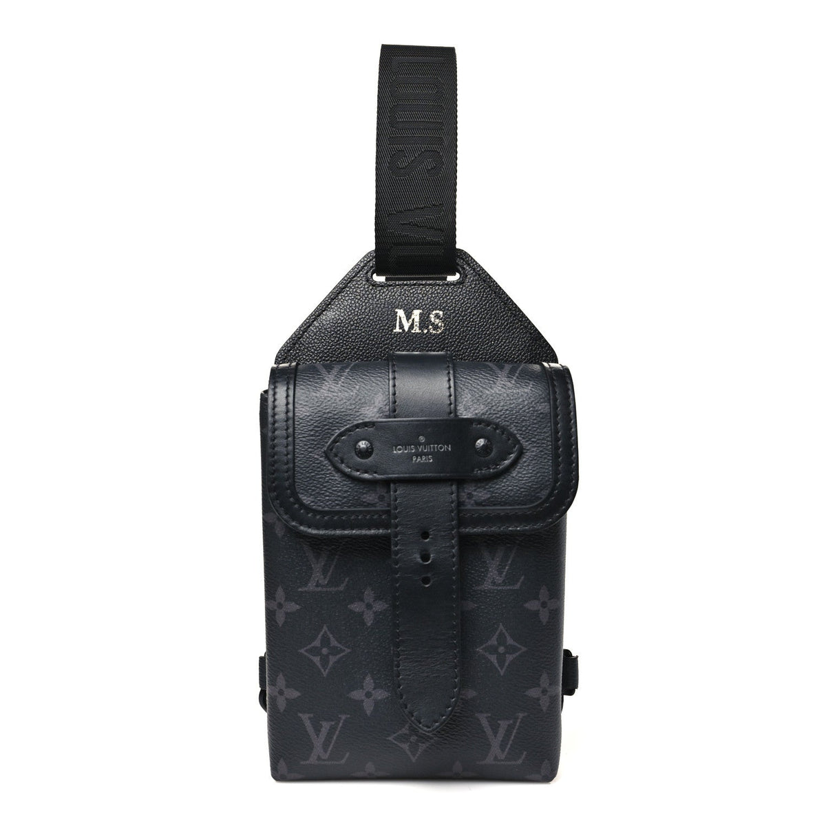 Monogram Eclipse Saumur Slingbag Black