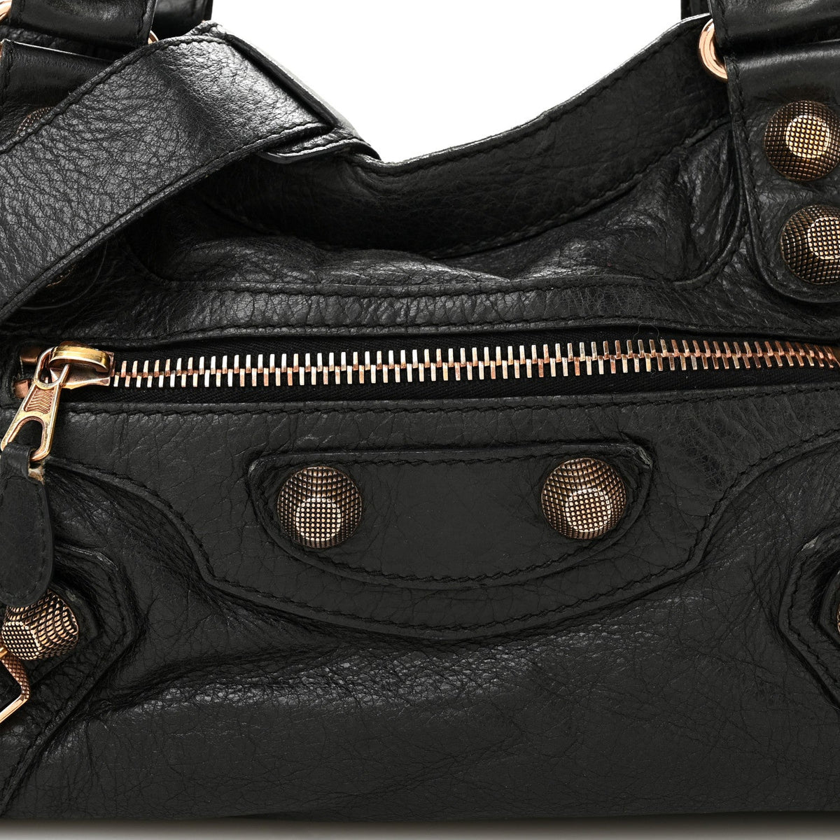 Agneau Giant 21 Rose Gold Hardware City Black
