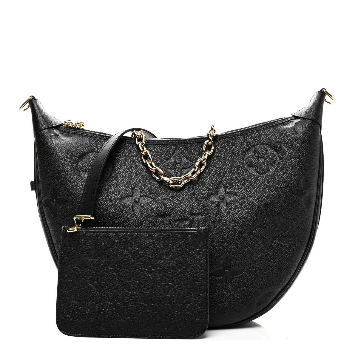 Empreinte Monogram Giant Loop Hobo Black