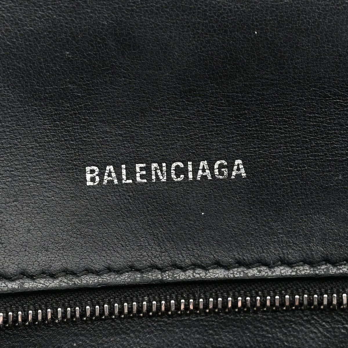 Grained Calfskin Small Hourglass Top Handle Bag Black
