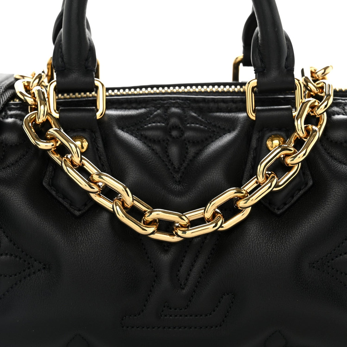 Calfskin Bubblegram Papillon BB Black