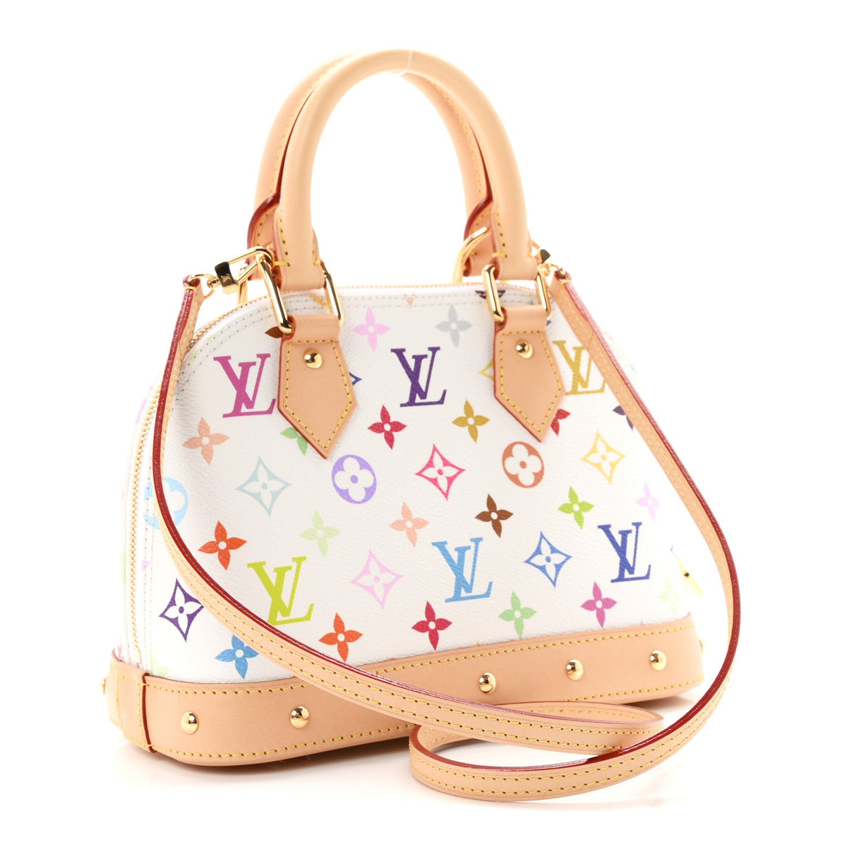 LV x TM Monogram Multicolor Alma BB White