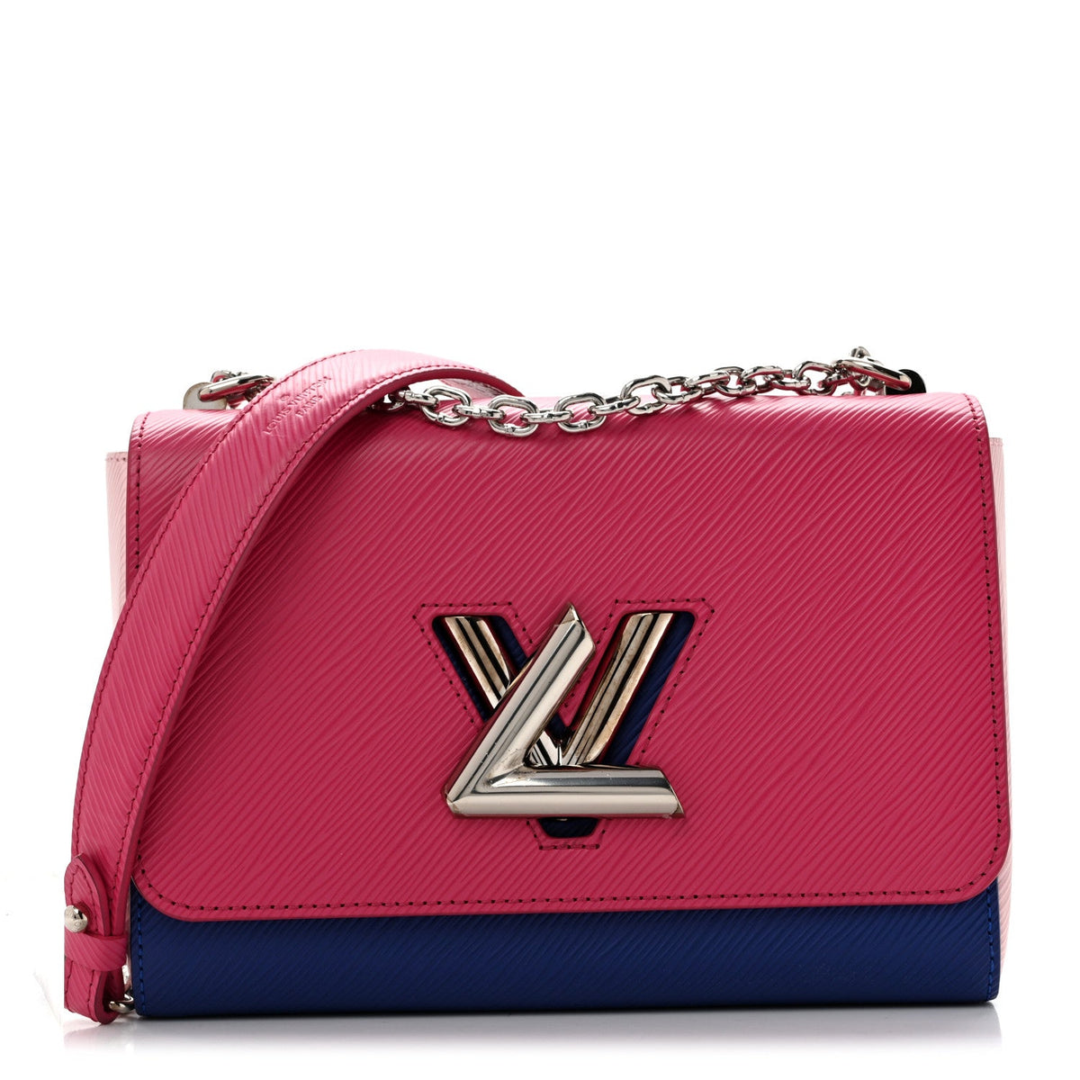 Epi Twist Shoulder Bag MM Pink Blue