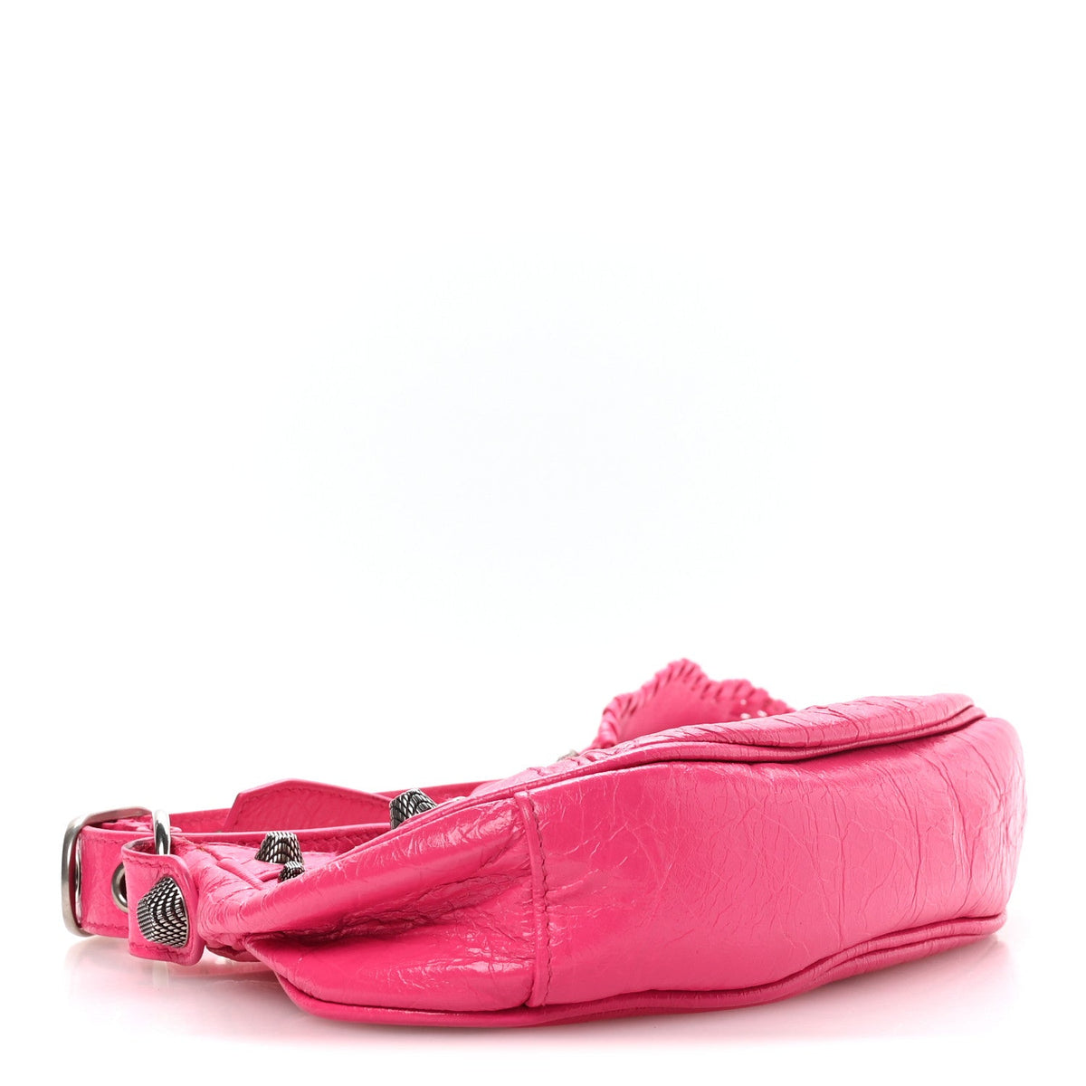 Agneau Arena Le Cagole Shoulder Bag XS Hot Pink