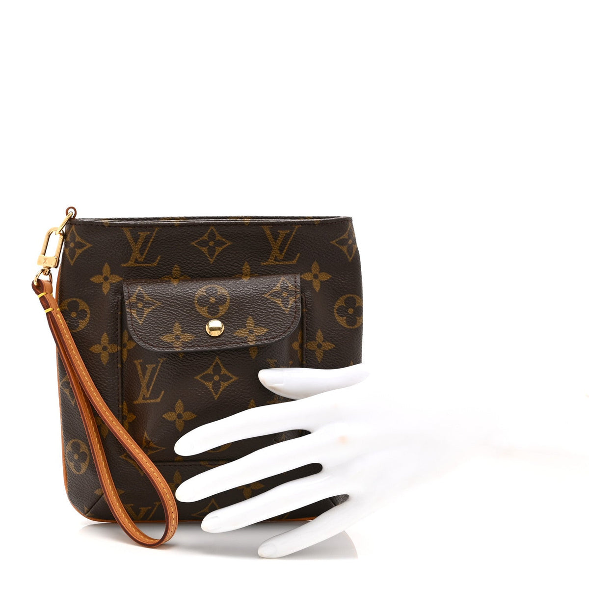 Monogram Partition Wristlet