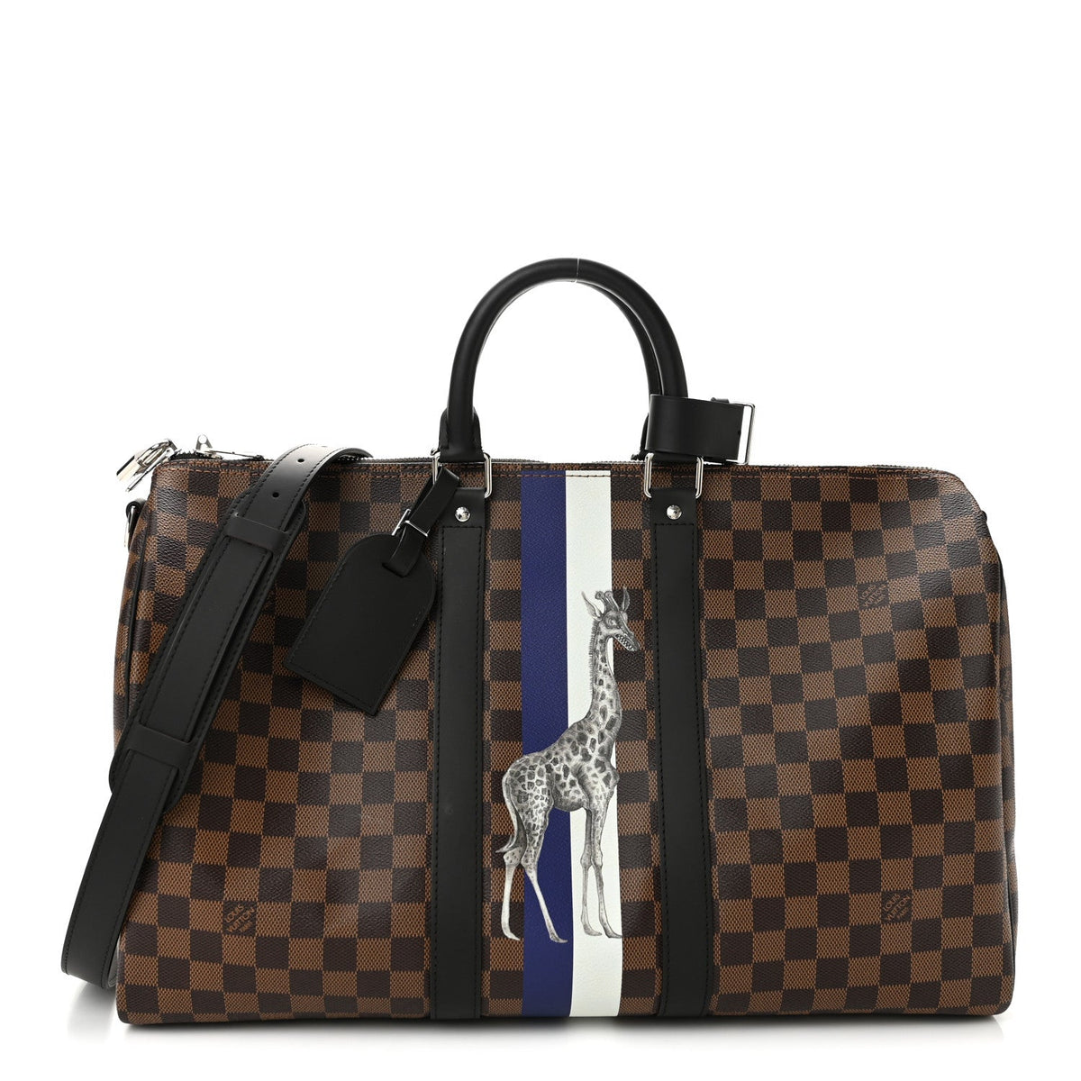Savane Damier Ebene Keepall Bandouliere 45