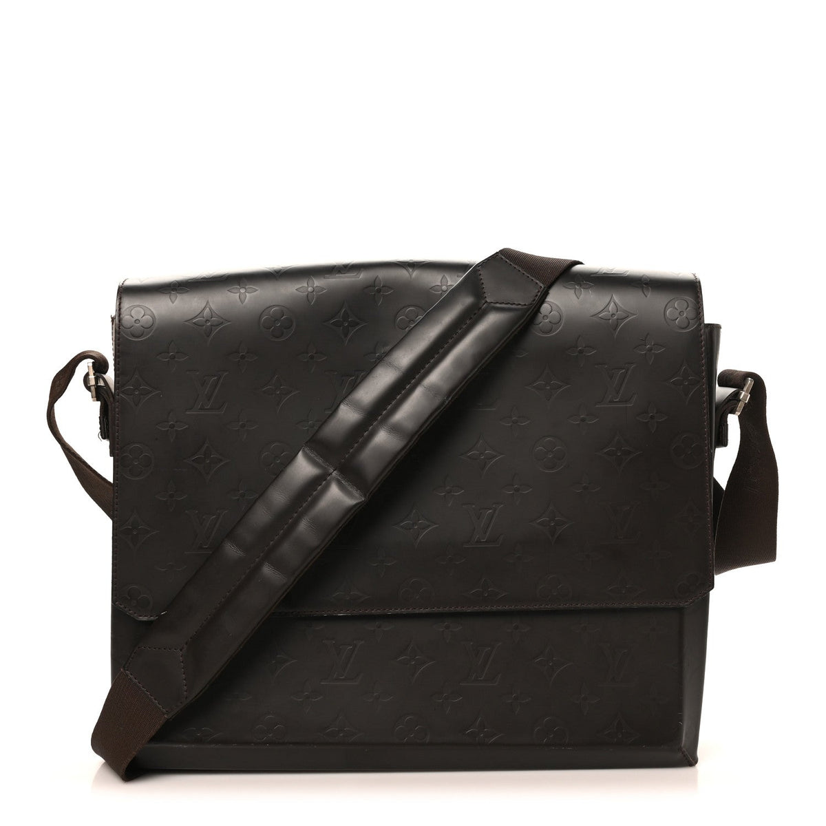 Monogram Glace Fonzie Messenger Bag Cafe