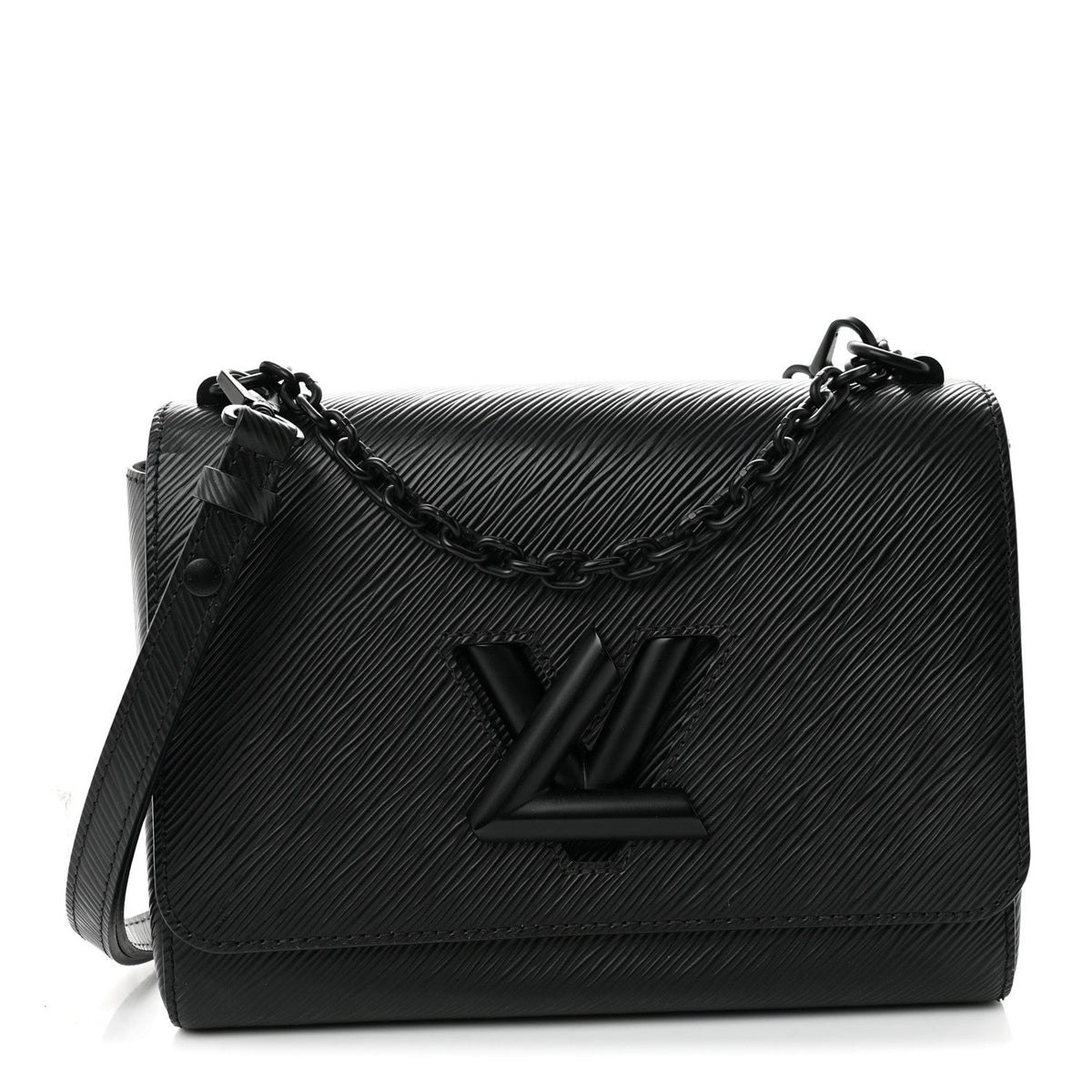 Epi Twist Shoulder Bag MM Matte Black